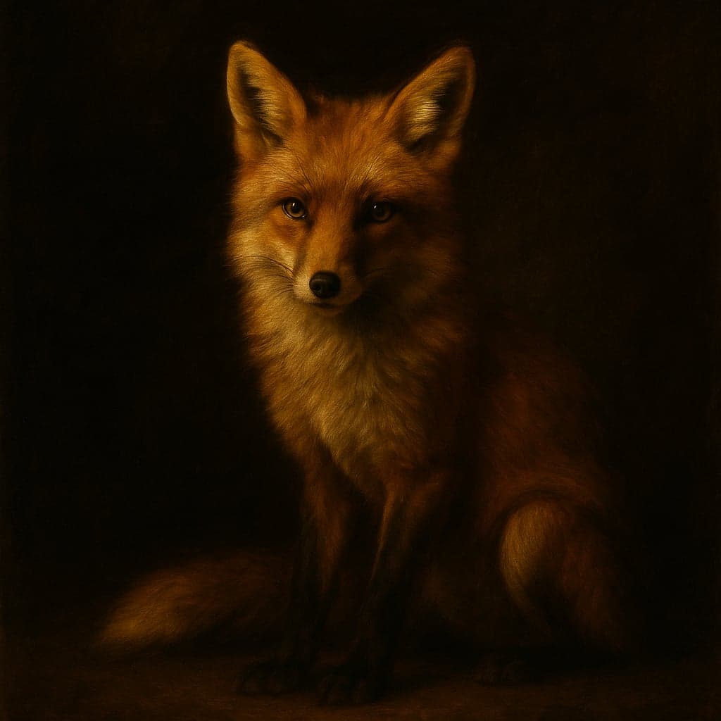 fox reimagined as Dutch Master